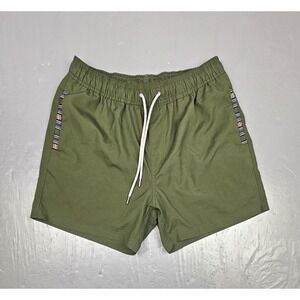 Wowie Nomad Shorts Mens Medium Green 5" Inseam Stretch Breathable Comfort